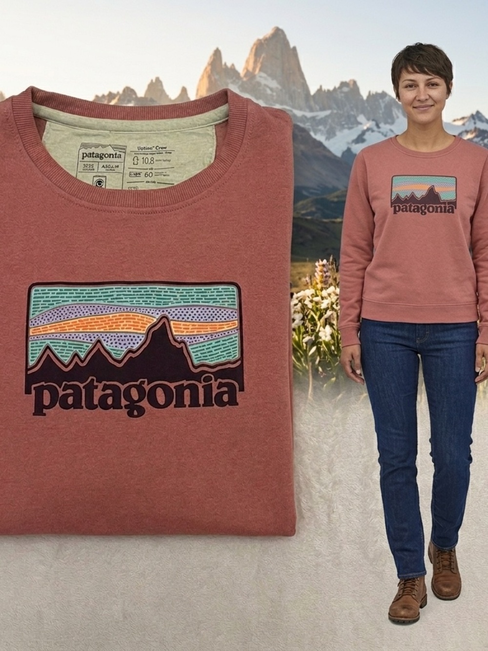 PATAGONIA Women's Fleece Pullover Worn Wear Sweatshirt Regular Fit Size XS